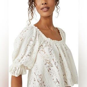 Women's FREE PEOPLE STACEY LACE TOP